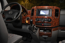 Mercedes Sprinter W906 2006–2018 Kit de garnitures de tableau de bord (Meric, 50 pièces) Carbone photo 2