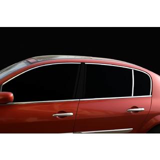Encadrement supérieur de vitres inox (6 pcs) Renault Megane II 2004-2009 photo 1