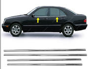 Mercedes E-class W210 1995-2002 Baguettes inférieures de vitres inox (4 pcs) Carmos - Fabricant Turc photo 5