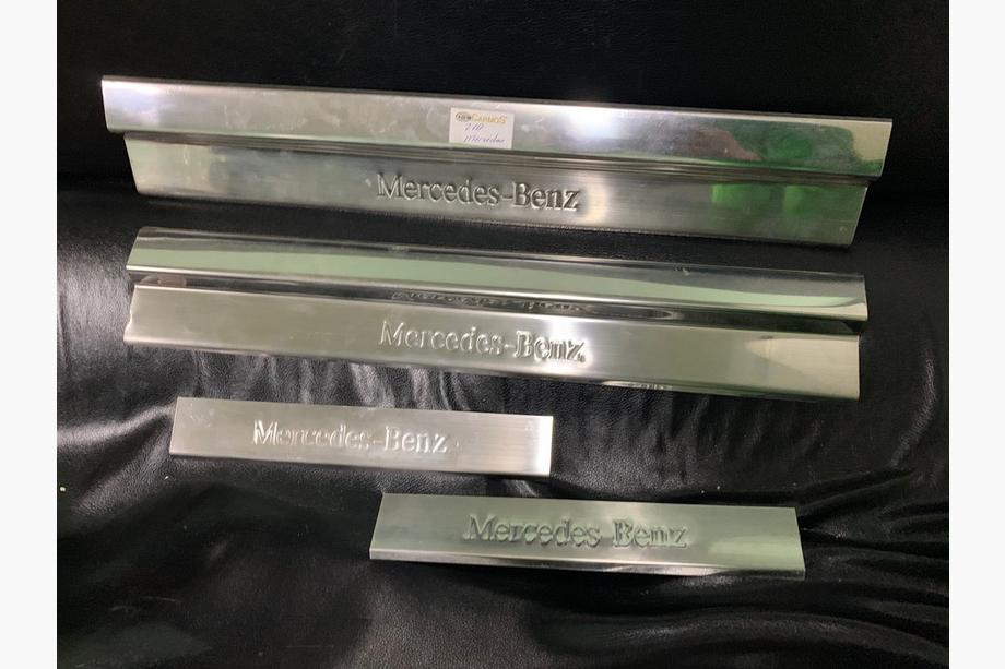 Mercedes E-class W210 1995-2002 Couvre-seuils larges (Carmos, 4 pcs, inox) Photo 2