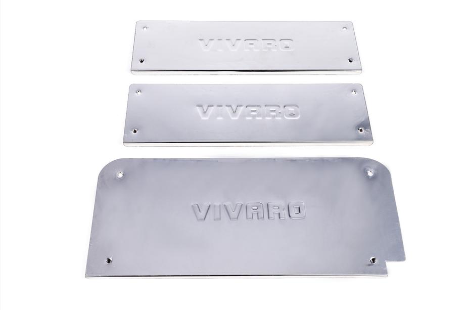 Opel Vivaro 2001–2015 Seuils de porte intérieurs inox 4 pcs, Carmos, Acier Turc Photo 2