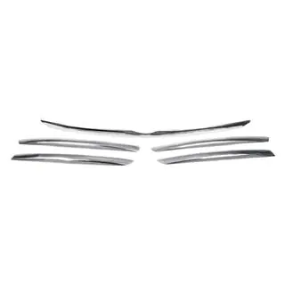 Couvre-bordures chromés pour calandre (5 pcs, inox) photo 3