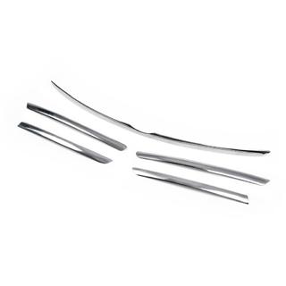 Couvre-bordures chromés pour calandre (5 pcs, inox) Mercedes ML W163 1997-2005 photo 4