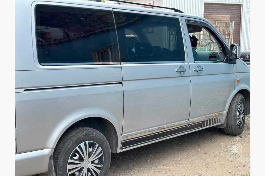 Volkswagen T5 Caravelle 2004-2010 Couvre-poignées de Porte en Acier Inoxydable 4 pièces, Omsa - Acier Inoxydable Italien Photo 14