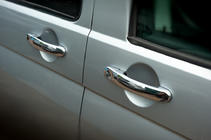 Volkswagen T6 2015-2024 Couvre-poignées de Porte en Acier Inoxydable 4 pièces. OmsaLine - Acier Inoxydable Italien photo 1