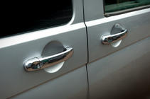 Volkswagen T6 2015-2024 Couvre-poignées de Porte en Acier Inoxydable 4 pièces. OmsaLine - Acier Inoxydable Italien photo 2