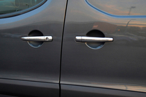 Citroen C-4 2004-2010 Couvre-poignées Chromés (4 pcs, Acier Inoxydable) OmsaLine - Acier Inoxydable Italien photo 1