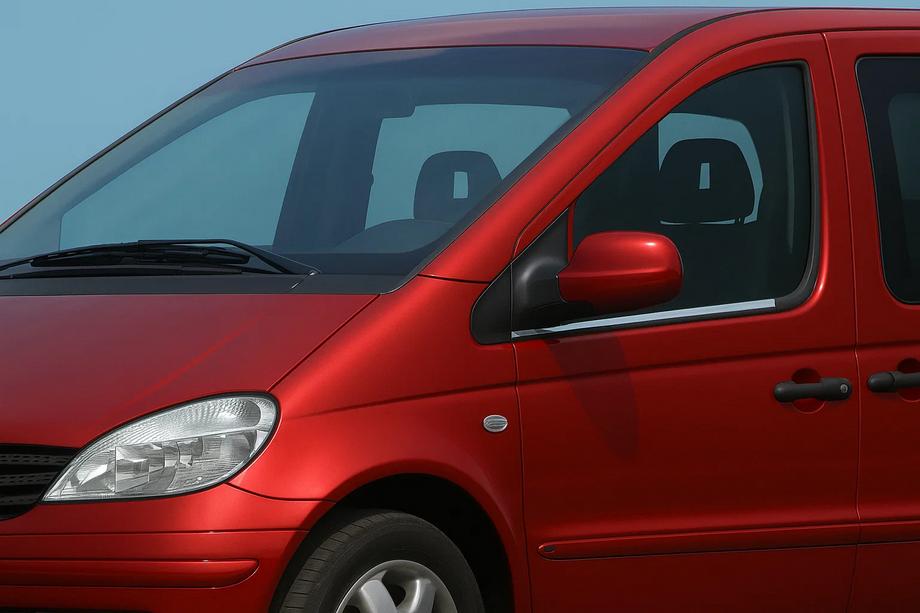 Mercedes Vaneo W414 2001-2005 Moulures inférieures de vitres inox (2 pcs) Photo 1