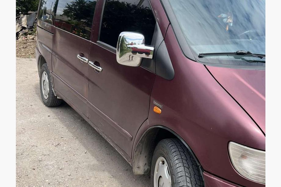 Mercedes Vito W638 1996-2003 Couvre-poignées de Porte Chromés (Acier Inoxydable) 3 pièces. OmsaLine - Acier Inoxydable Italien Image