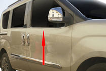 Fiat Doblo II 2010-2022 Encadrement de Vitres Acier Inoxydable photo 2