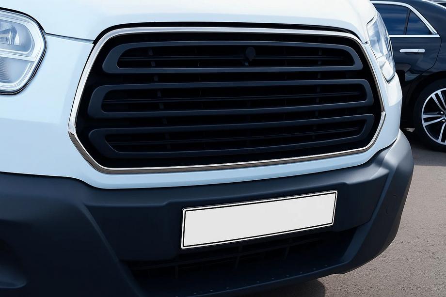 Ford Transit 2014- Entourage de Calandre Chromé (2014-2018, 2 pcs, Inox) Carmos - Acier Inoxydable Turc Image