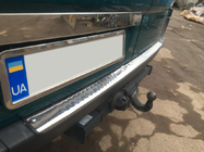 Mercedes Sprinter W906 2006–2018 Baguette inox au-dessus de la plaque d'immatriculation photo 3