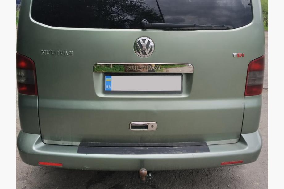 Volkswagen T5 Multivan 2003–2010 Baguette de hayon au-dessus de la plaque en inox Sans Inscription, OmsaLine - Inox Italien Photo 2