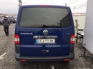 Volkswagen T5 Caravelle 2004-2010 Baguette inox au-dessus de la plaque d'immatriculation sur le hayon photo 2