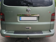 Volkswagen T5 2010-2015 Cache poignée de hayon au-dessus de la plaque d'immatriculation (inox) Multivan, OmsaLine - Inox Italien photo 3