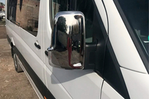 Mercedes Sprinter W906 2006–2018 Coques de Rétroviseurs Chromées (2 pcs) Omsa, Acier Inoxydable Italien photo 8