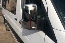 Volkswagen Crafter 2006-2016 Coques de Rétroviseurs Chromées (2 pcs) Carmos, Acier Turc photo 2