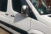 Volkswagen Crafter 2006-2016 Coques de Rétroviseurs Chromées (2 pcs) Carmos, Acier Turc photo 4