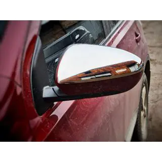Couvre-Rétroviseurs (2 pcs, Acier Inoxydable) Nissan Qashqai 2010-2014 photo 2