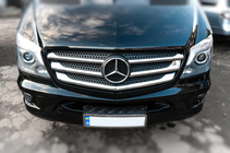Mercedes Sprinter W906 2006–2018 Couvre-Calandre Chromés (2013↗, Acier Inoxydable) OmsaLine - Inox Italien photo 3