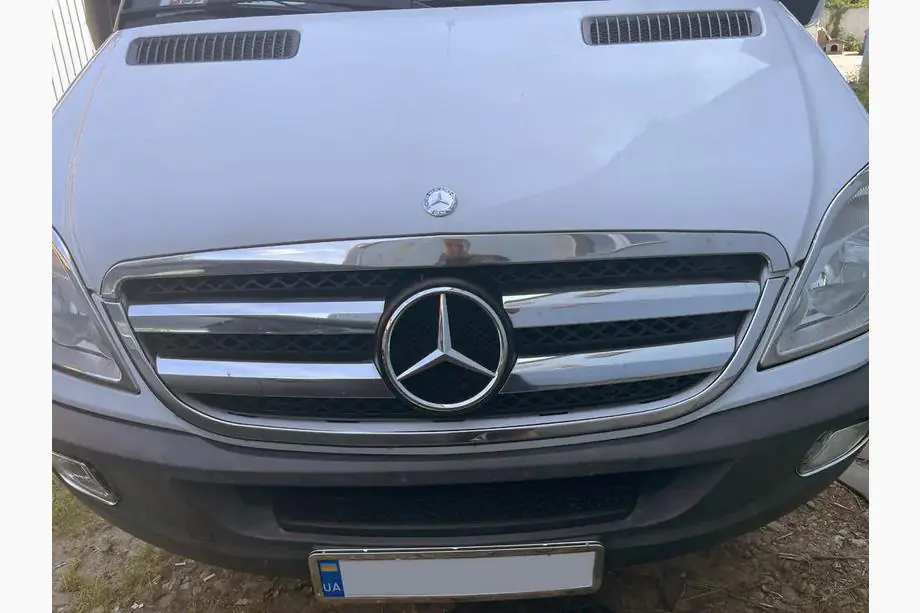 Mercedes Sprinter W906 2006–2018 Contour de Calandre Chromé (2006-2013, Inox) Carmos - Acier Inoxydable Turc Image