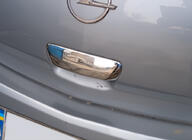 Opel Corsa D 2007-2014 Cache poignée de porte arrière en acier inoxydable OmsaLine - Inox Italien photo 1