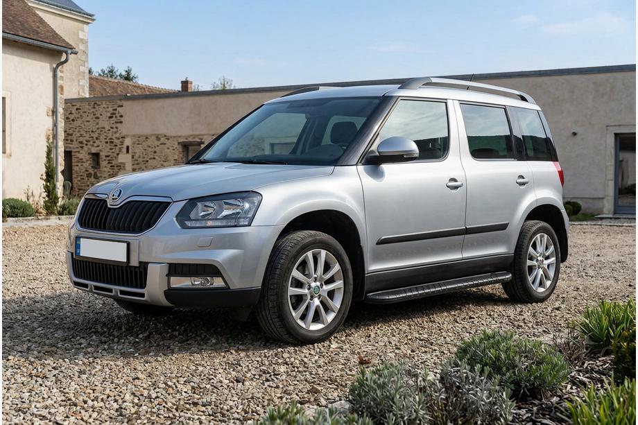 Skoda Yeti 2009-2017 Marchepieds Latéraux Bosphorus Black (2 pcs, Aluminium) Image