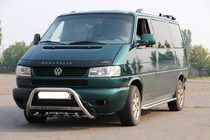 Volkswagen T4 Caravelle/Multivan 1990–2003 Pare-buffle WT003 60mm Inox 51mm, avec inscription photo 4