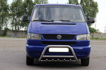 Volkswagen T4 Caravelle/Multivan 1990–2003 Pare-buffle WT003 60mm Inox 51mm, avec inscription photo 2