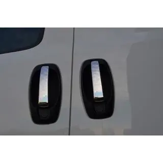 Couvre-poignées de Porte Chromés (4 pcs, Acier Inoxydable)