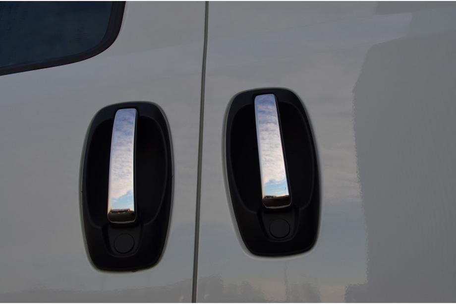 Citroen Nemo 2007-2017 Couvre-poignées de Porte Chromés (4 pcs, Acier Inoxydable) Image