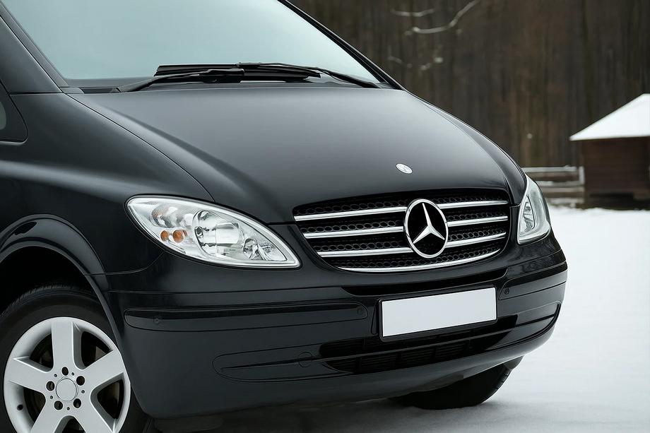 Mercedes Vito W639 2004-2014 Cache calandre 2004-2010 inox OmsaLine - Acier Inoxydable Italien Image