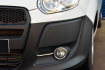 Fiat Doblo II 2010-2022 Entourages d'antibrouillards avec bandes (2010-2015, 4 pcs, inox) Carmos - Acier Inoxydable Turc photo 7