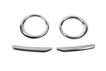 Fiat Doblo II 2010-2022 Entourages d'antibrouillards avec bandes (2010-2015, 4 pcs, inox) Carmos - Acier Inoxydable Turc photo 2