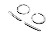 Fiat Doblo II 2010-2022 Entourages d'antibrouillards avec bandes (2010-2015, 4 pcs, inox) Carmos - Acier Inoxydable Turc photo 9