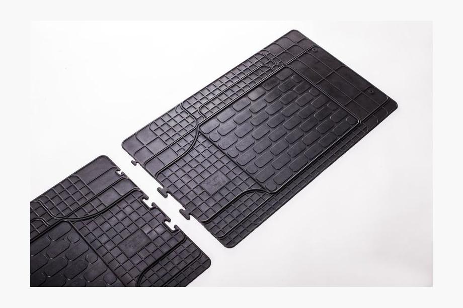 Mercedes Vito W639 2004-2014 Tapis de sol arrière en caoutchouc (2 pcs, Stingray) Stingray Premium - caoutchouc sans odeur Photo 5