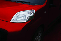 Fiat Fiorino/Qubo 2008-2024 Caches Phares (2 pcs, Acier Inoxydable) OmsaLine - Inox Italien photo 1