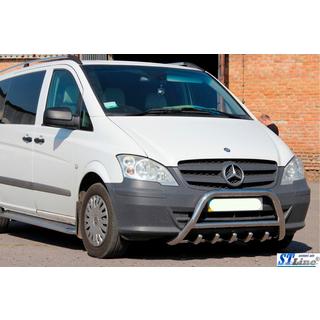 Pare-buffle WT003/004 (Inox) Mercedes Viano 2004-2014 photo 2