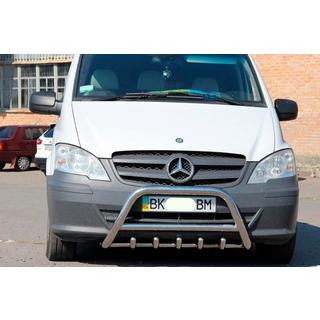 Pare-buffle WT003/004 (Inox) Mercedes Viano 2004-2014 photo 4