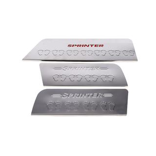 Seuils de porte intérieurs Carmos V4 (3 pcs, inox) Mercedes Sprinter W906 2006–2018 photo 2