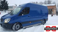 Mercedes Sprinter W906 2006–2018 Marchepieds Latéraux Premium (2 pcs, Inox) d60, empattement moyen photo 6