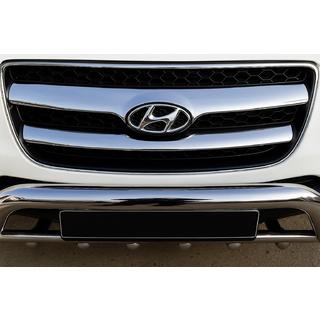 Couvre-Calandre Chromés (2006-2010, 2 pcs, inox) Hyundai Santa Fe 2 2006-2012 photo 1