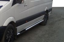Volkswagen Crafter 2006-2016 Barres Latérales (2 pcs, Inox) d60, empattement moyen photo 7