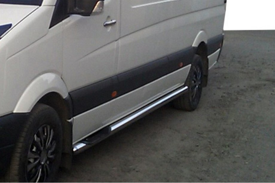 Volkswagen Crafter 2006-2016 Barres Latérales (2 pcs, Inox) d70, empattement court Photo 7
