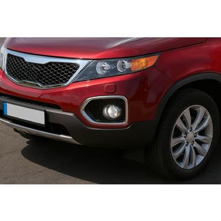 Entourages de phares antibrouillard 2010-2013 (2 pcs, inox) Kia Sorento II XM 2009-2014 photo 1