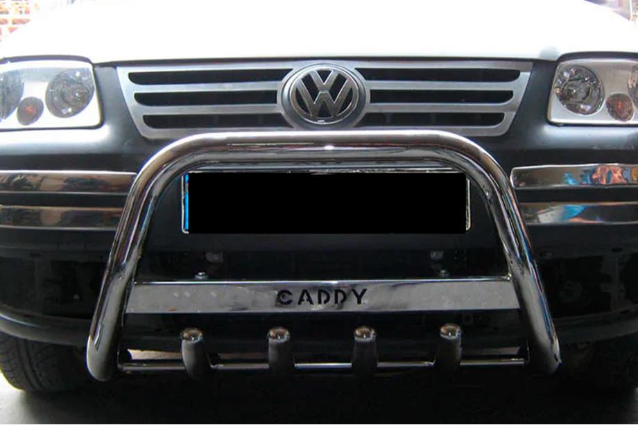 Volkswagen Caddy 2004-2010 Pare-buffle WT003 (Inox) 60mm, sans inscription Photo 6