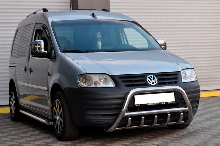 Volkswagen Caddy 2004-2010 Pare-buffle WT003 (Inox) 60mm, sans inscription Photo 4
