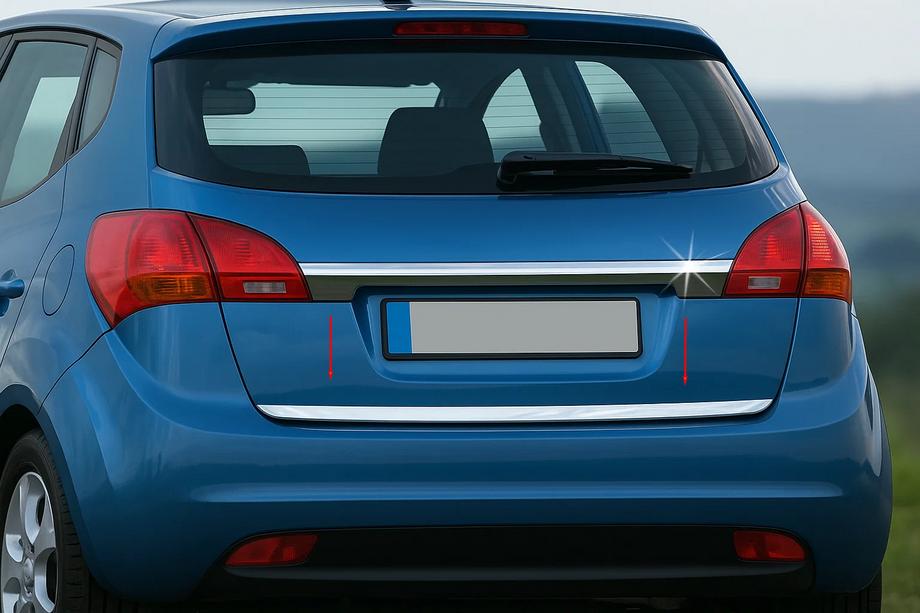 Kia Venga 2010-2019 Baguette de coffre inox Carmos - Acier Inoxydable Turc Image