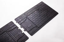 Volkswagen T4 Transporter 1990-2003 Tapis de sol arrière en caoutchouc (2 pcs, Stingray) photo 4