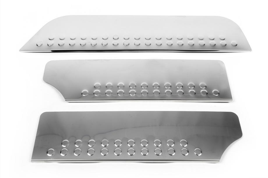 Volkswagen T4 Caravelle/Multivan 1990–2003 Seuils de porte intérieurs OmsaLine inox Lot de 3 Photo 2